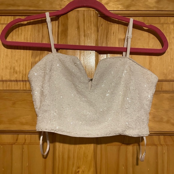 Sparkling style white sequin body con 2 piece - Picture 3 of 6
